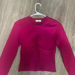Babaton Fuchsia Long Sleeve Top